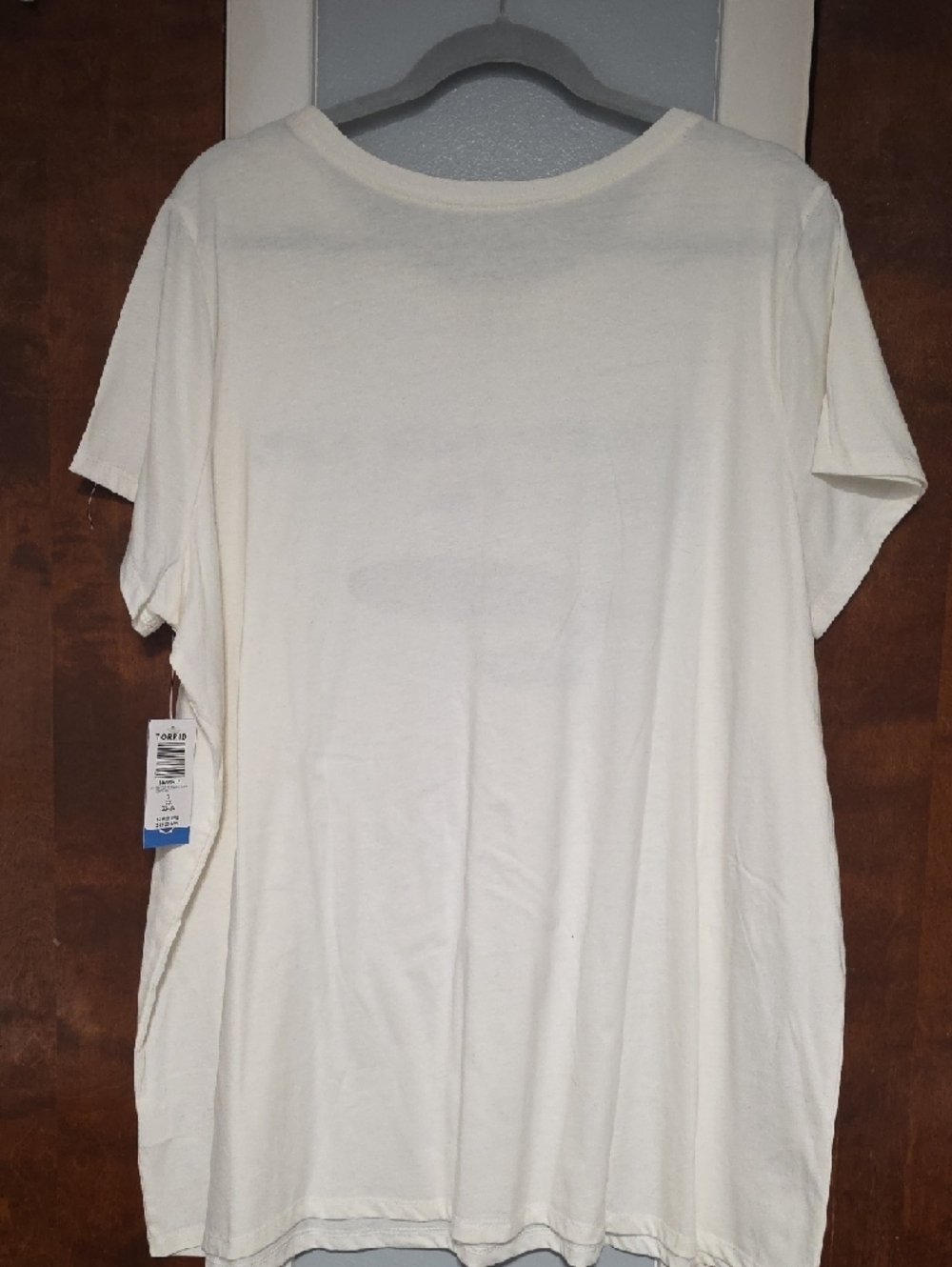 NWT SIZE 3 Torrid Ivory Star Trek Scotty Crew Tee - Graphic Logo - Picture 2 of 3